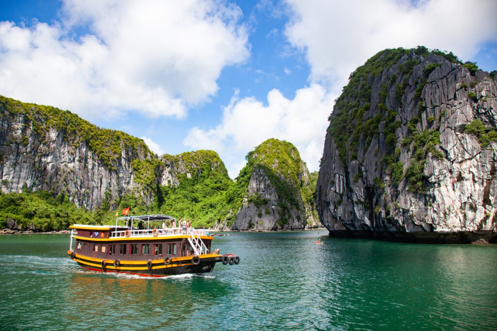 10 Extraordinary Natural Wonders You Can’t Miss 3 beautiful limestone rocks and secluded beaches in Ha Long bay, UNESCO world heritage site, Vietnam