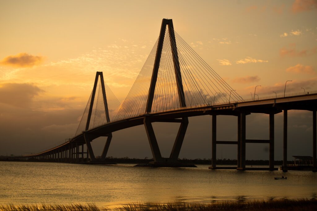 Explore the Charming Wonders: Top 10 Must-Visit Destinations in South Carolina 7 Beautiful shot of the Arthur Ravenel Jr Bridge in Charleston, Mount Pleasant