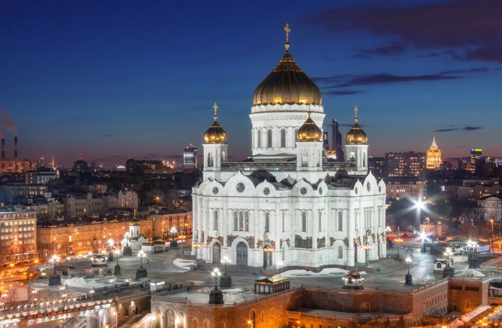 10 Majestic Temples Around the World You Must Visit 9 Cathedral of Christ the Savior in the night, Russia, Moscow