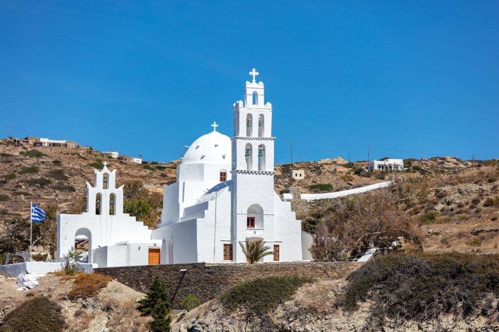 10 Unforgettable Party Islands You Need to Experience 10 Church of Agia Eirini at Ios island, Cyclades, Greece.