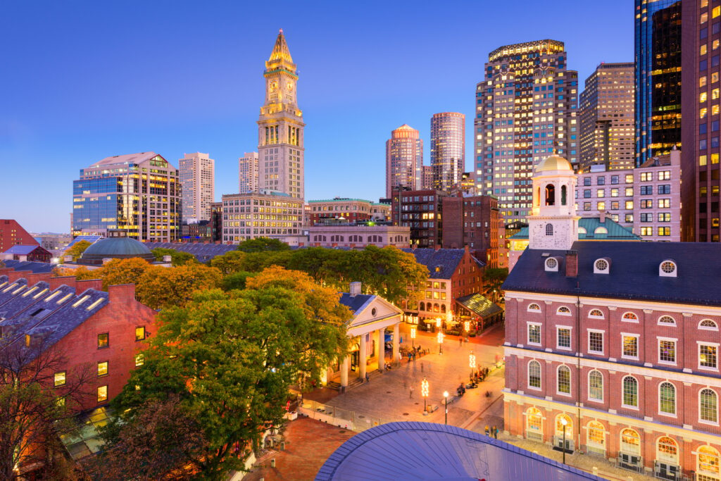 Discover the Top 10 Must-See Destinations in Massachusetts: A Traveler's Dream Guide 2 Downtown Boston Cityscape