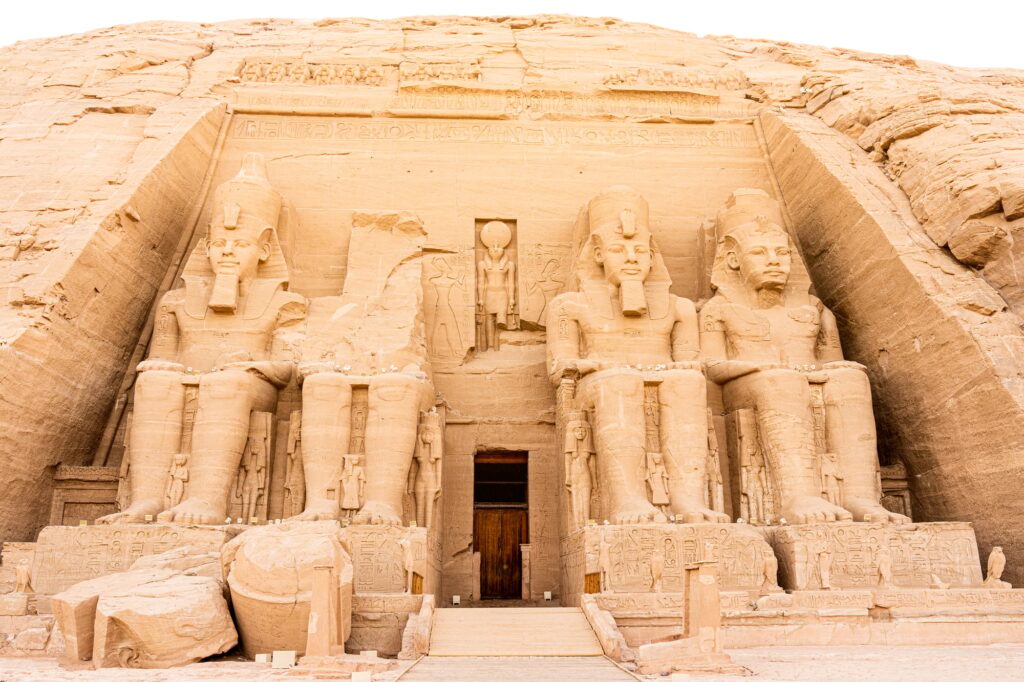 7 Enigmatic Temples of Ancient Egypt That Will Take Your Breath Away 3 Entrance and door of the temple in Abu Simbel