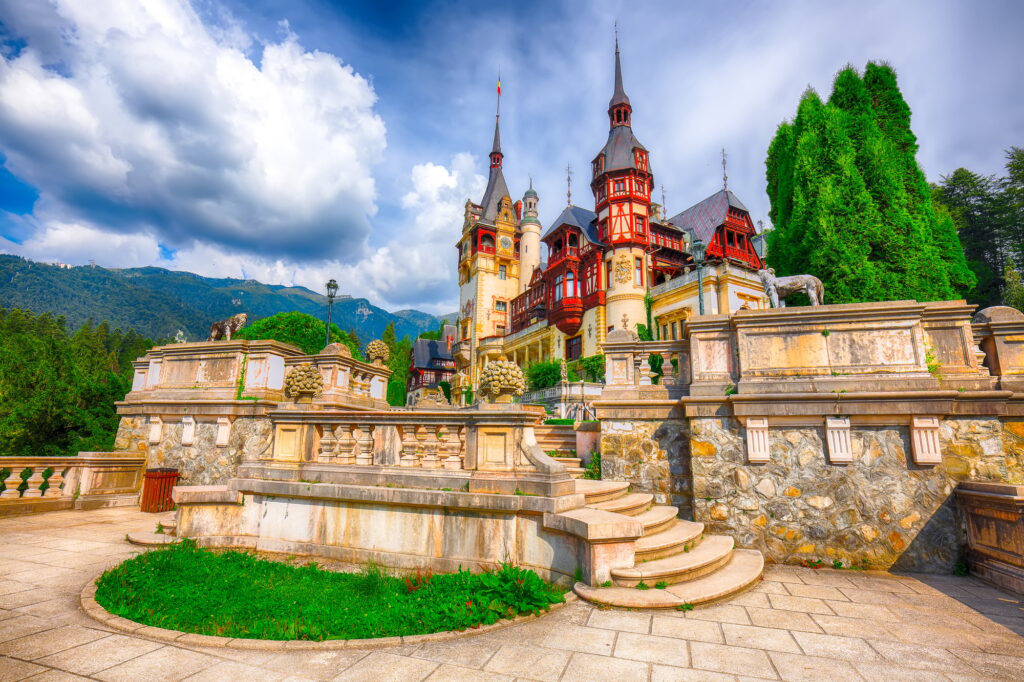 15 Extraordinary Destinations You Can’t Miss in Romania 5 Famous Neo-Renaissance Peles castle in Sinaia Carpathian Mountains
