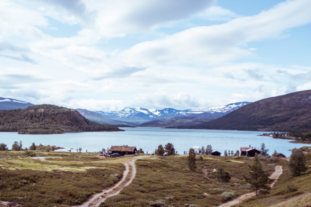 Jotunheimen norwegian national park and gjende lake