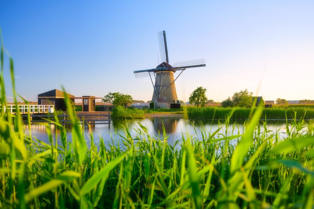 6 Enchanting Old Windmills You Have to See 2 Kinderdijk National Park in the Netherlands. Windmills at the day time.