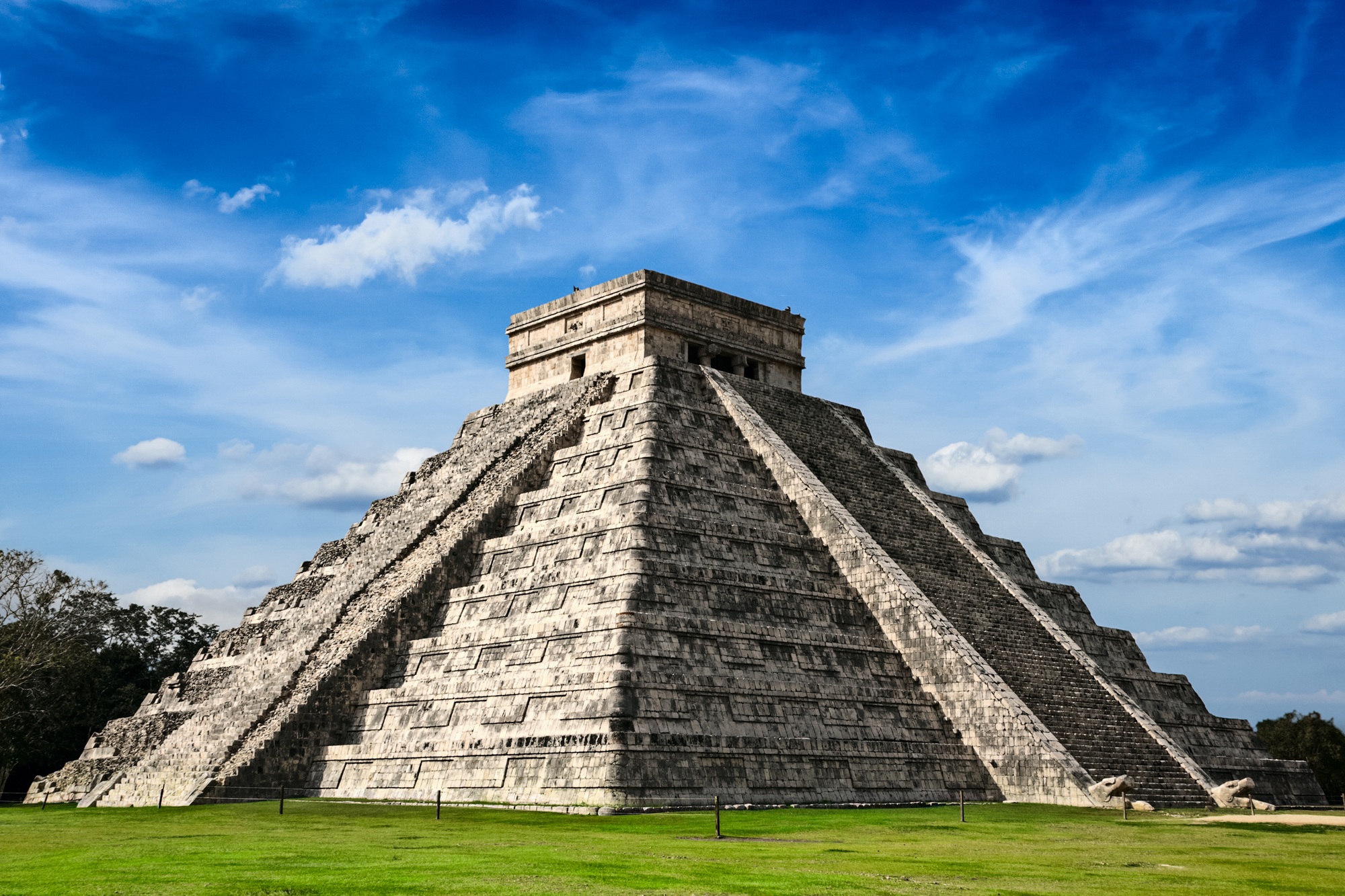 Mayan pyramid in Chichen-Itza, Mexico