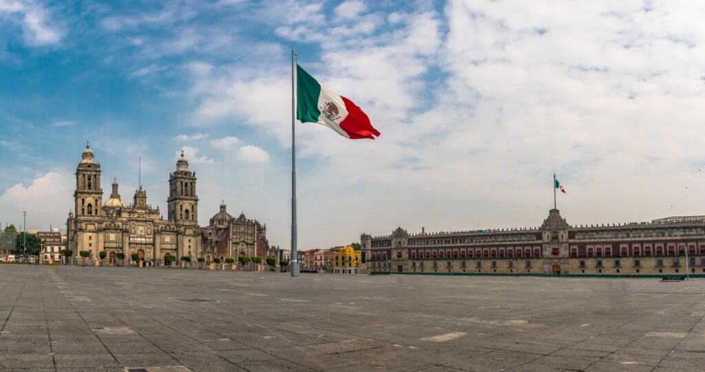 12 Extraordinary City Squares You Can't Miss Around the World 5 Panoramic view of Zocalo and Cathedral - Mexico City, Mexico