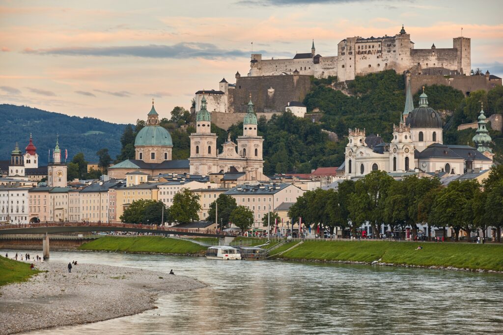 10 Enchanting Castles Around the Globe You Simply Cannot Miss 10 PIcturesque Hohensalzburg fortress and Salzburg cathedral skyline. Salzburg, Austria