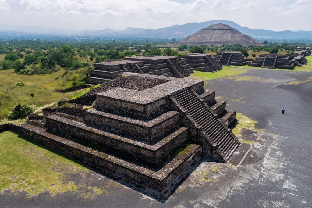Pyramid of the Sun, the largest building in Teotihuacan, Mexico.
