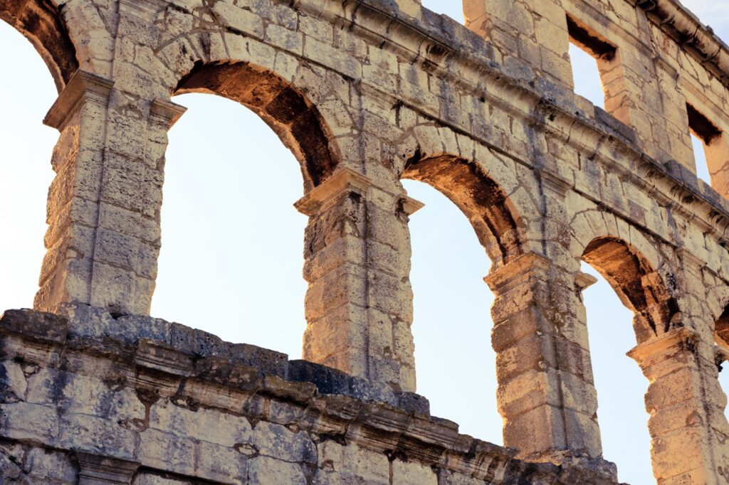 10 Legendary Roman Amphitheaters You Must Explore 8 Roman amphitheater arena, ancient coliseum architecture in Pula