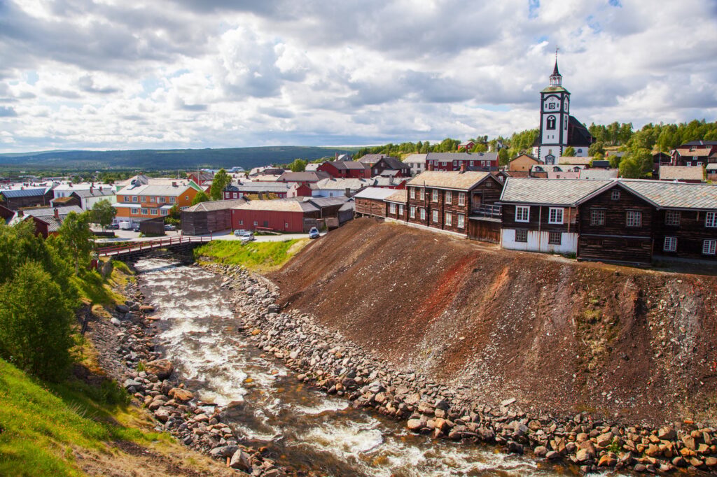 small town Roros in Norway