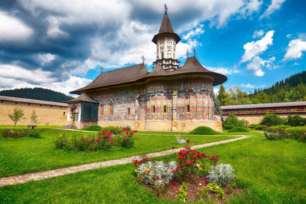 15 Extraordinary Destinations You Can’t Miss in Romania 15 Splendid summer scene of Sucevita Monastery Romanian Orthodox monastery