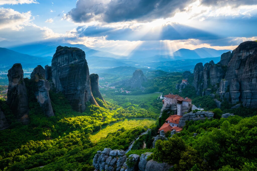 10 Enchanting Christian Monasteries Around the World That You Must Visit 2 Sunset over monasteries of Meteora