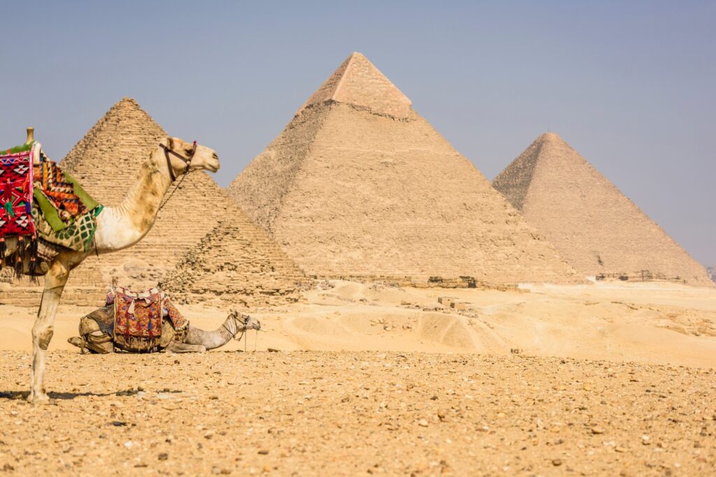 8 Extraordinary Pyramids You Can't Miss 2 Three pyramids, monuments and burial tombs of the pharaohs Khufu, Khafre, and Menkaure.
