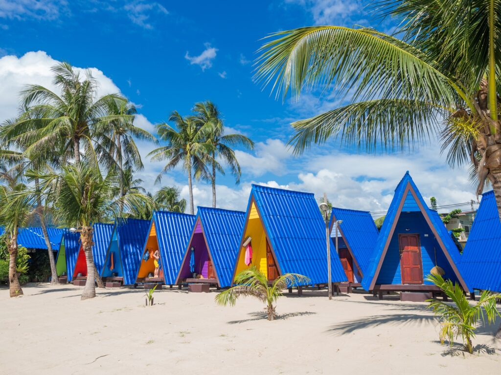 Tropical resort panorama in Koh Samui
