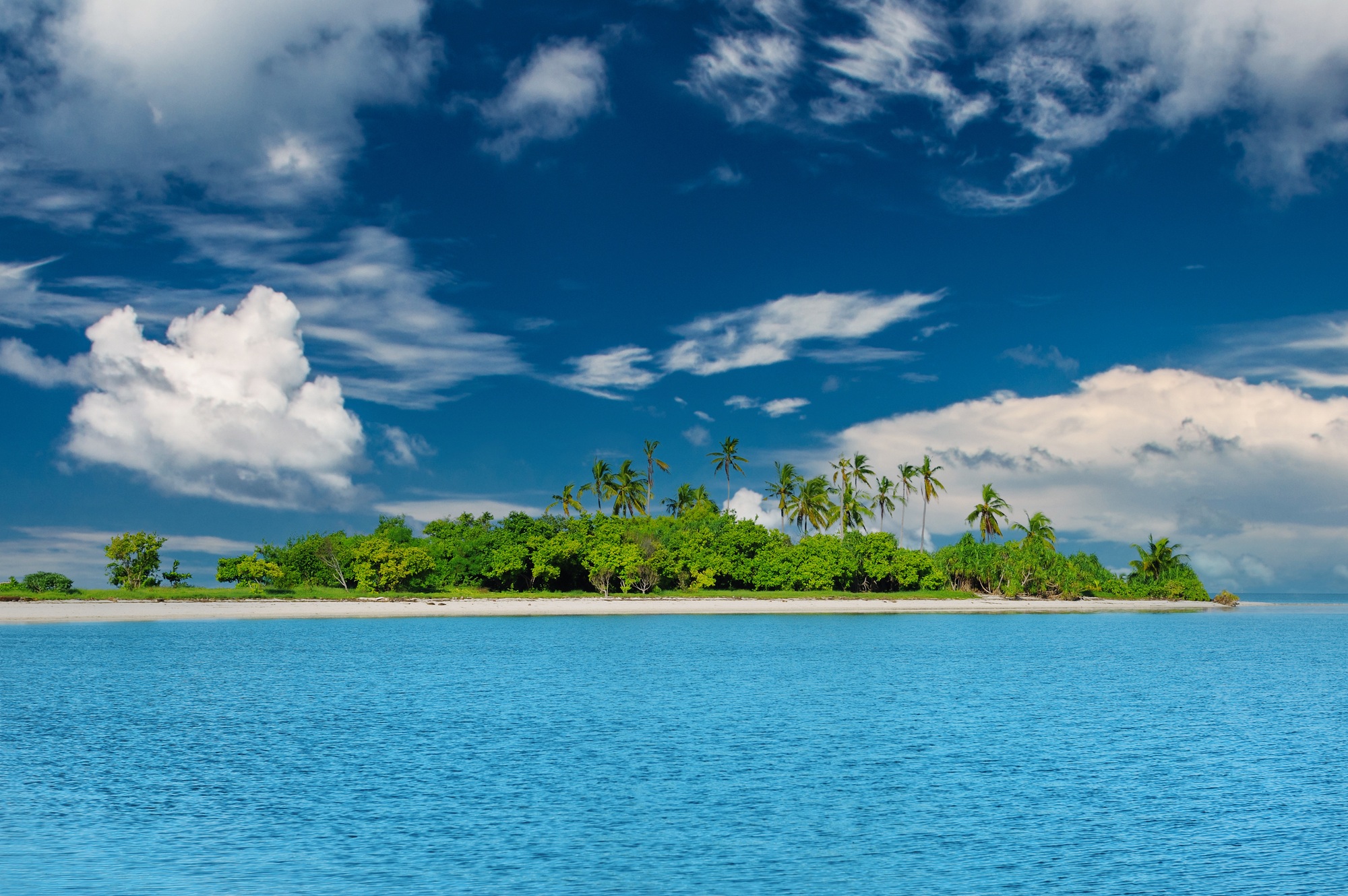 Uninhabited island