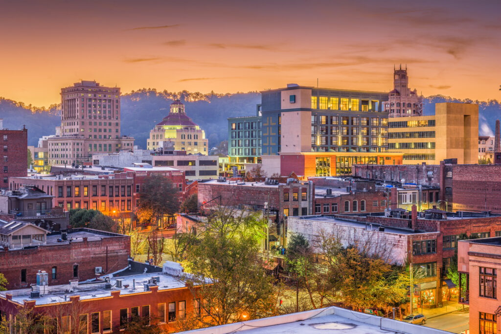 Asheville, North Caroilna, USA Skyline
