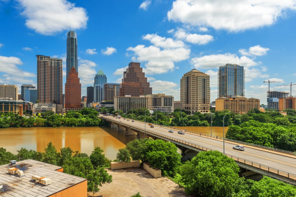10 States You MUST Visit in the US...at least once 10 Austin, Texas, USA downtown city skyline on the Colorado River