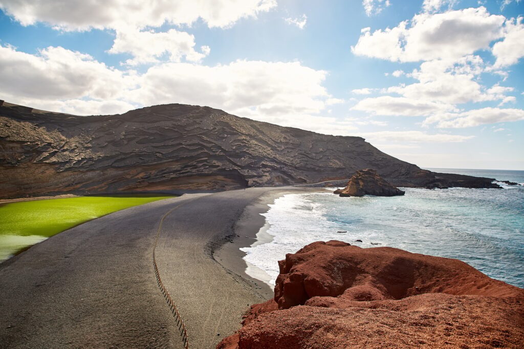 10 Enchanting Beaches in the Canary Islands You Cannot Miss 5 Green volcanic lake Charco de los Clicos at Lanzarote
