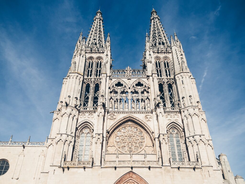 10 Majestic Gothic Cathedrals You Can’t Miss in Europe 3 Low angle shot of the Burgos Cathedral in Burgos Spain